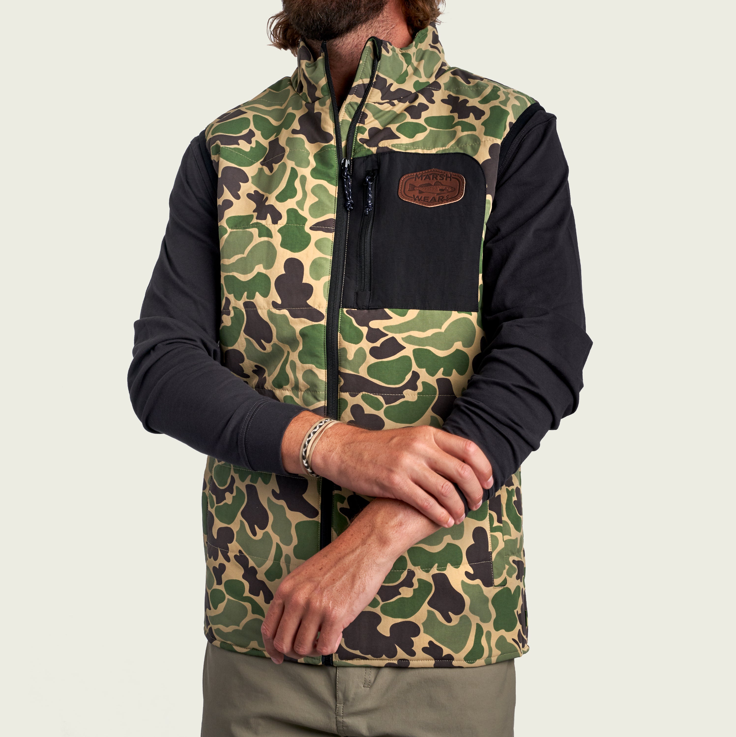 The north outlet face camo vest