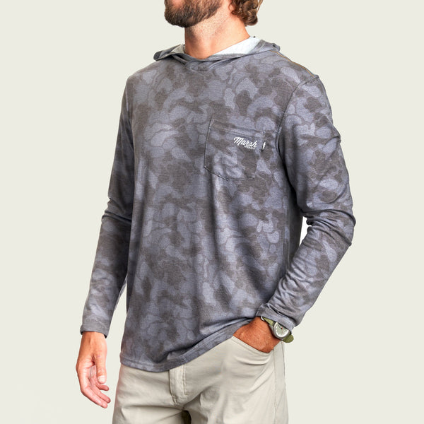 Men's Loose Fit Camo Hooded Shirts